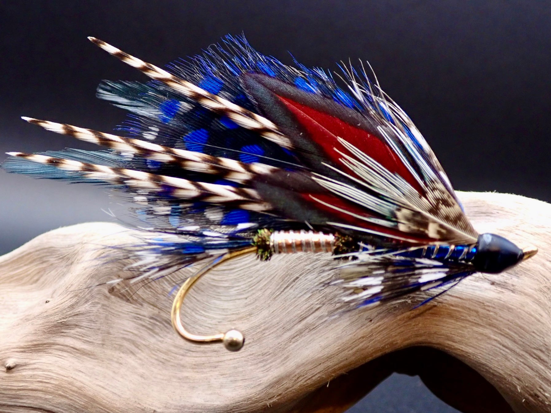 boutonniere fishing lure Hunter Green, Boutonniere, White, Black, Gray, Green, Emerald Boutonniere Fly | Spey Pages